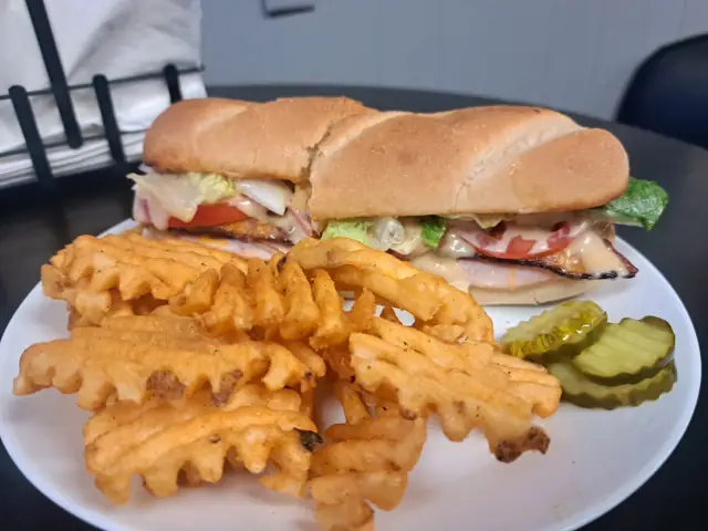 Club on waffle fries